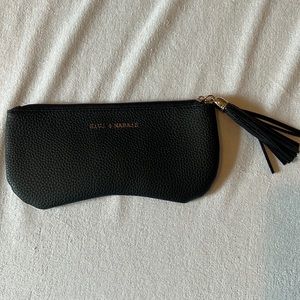 Faux leather pouch